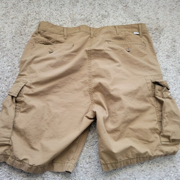 Levis Cargo Shorts Mens 38 Brown Multi Pocket - Picture 6 of 8